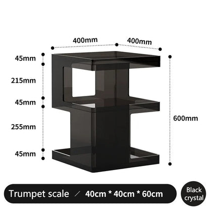 Armoire de buffet à étagère moderne transparente et créative pour la maison