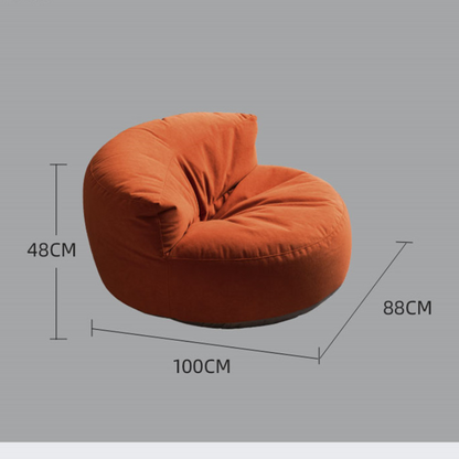 Chenille Bean Bag Pouf Chair Set