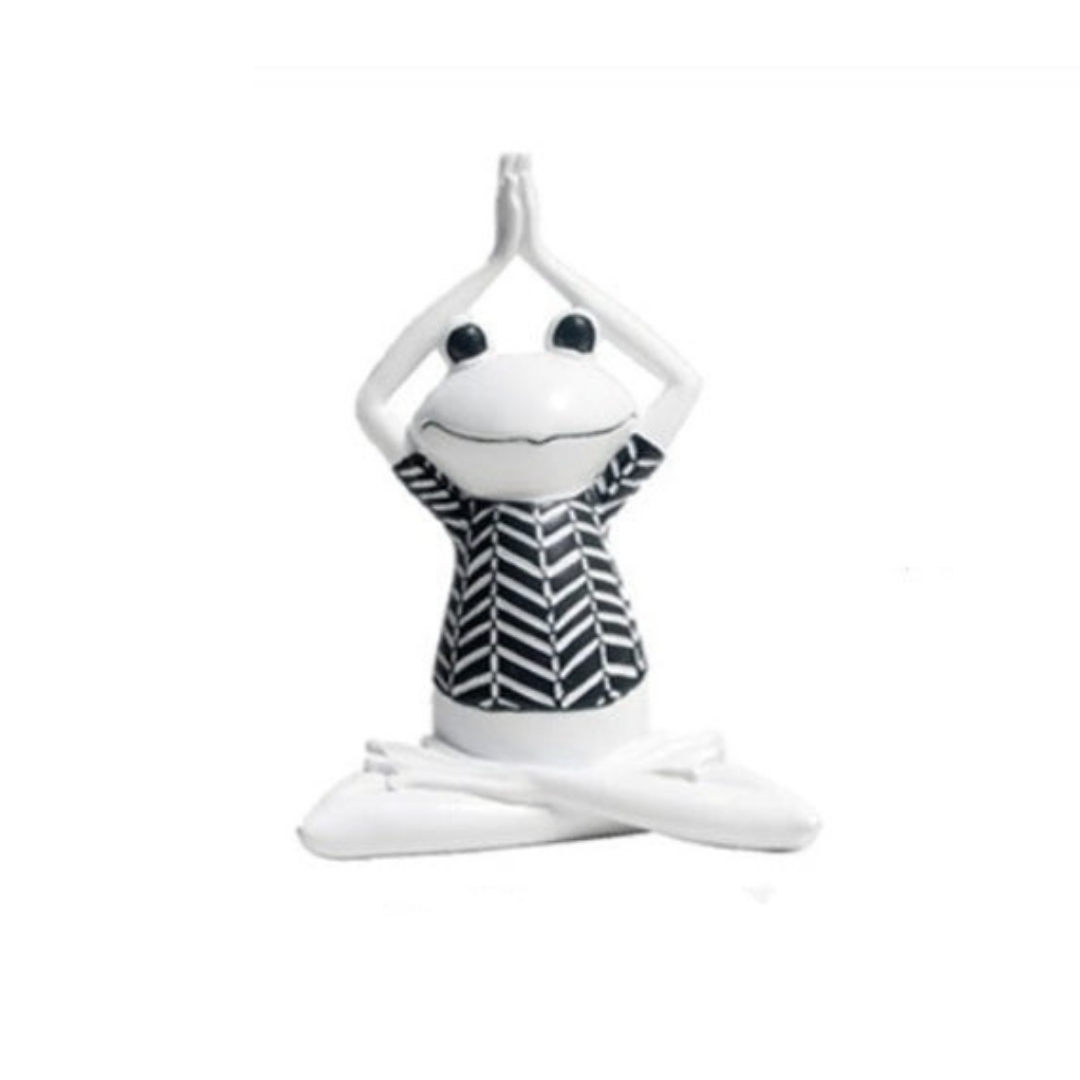 Yoga Frog Decorative Figurines