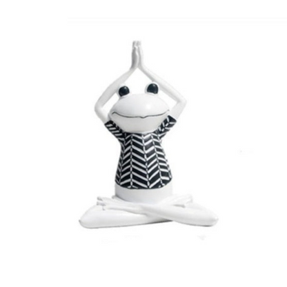 Yoga Frog Decorative Figurines