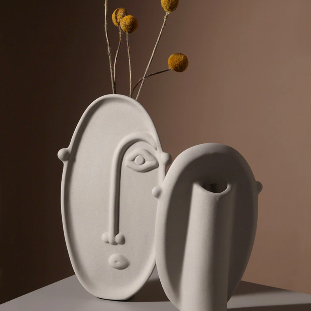 Abstract Face Vase