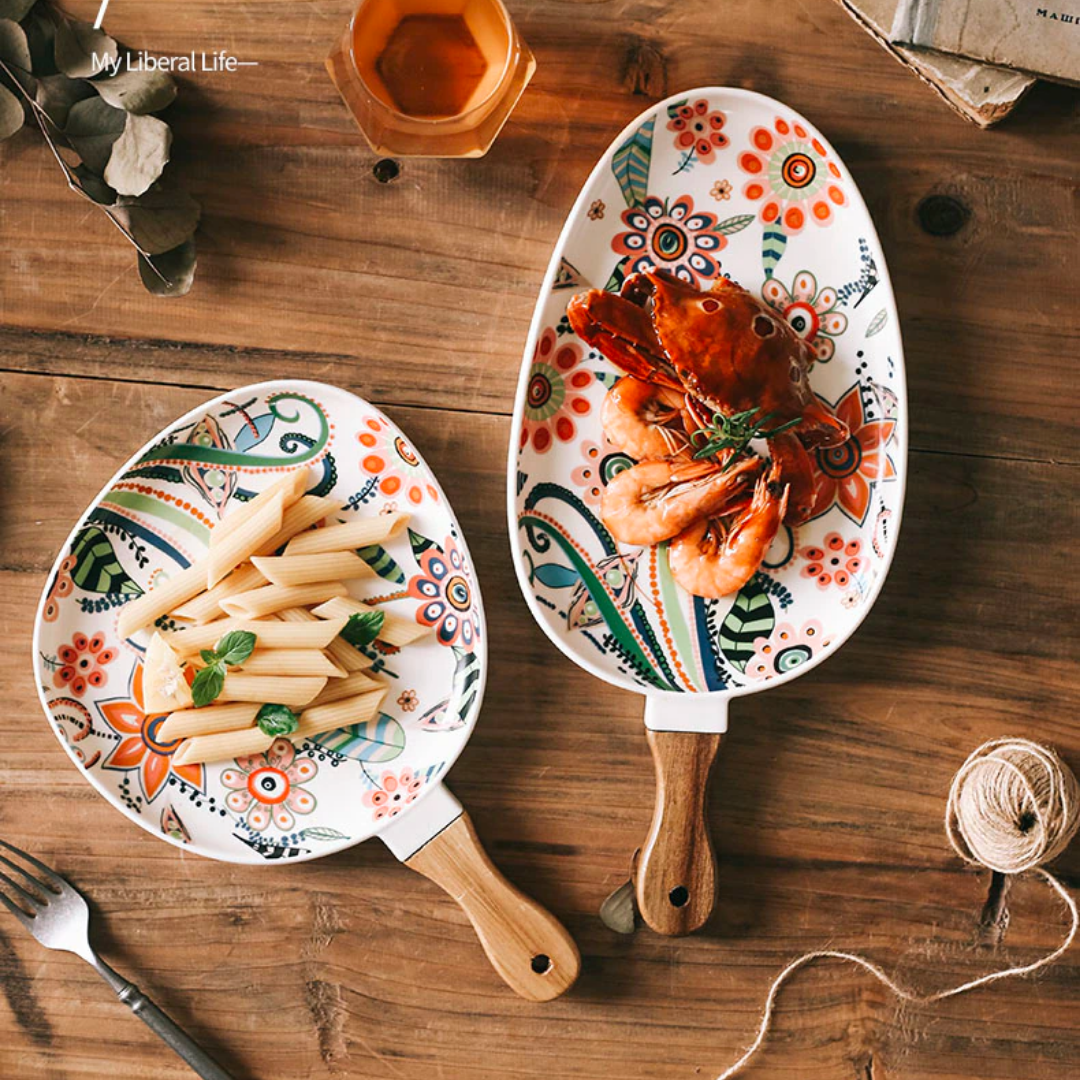 Floral Ceramic Dinner Plates