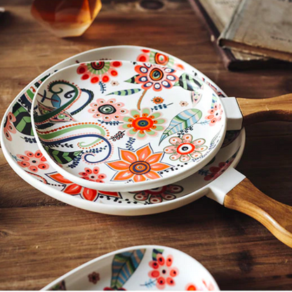 Floral Ceramic Dinner Plates