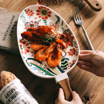 Floral Ceramic Dinner Plates