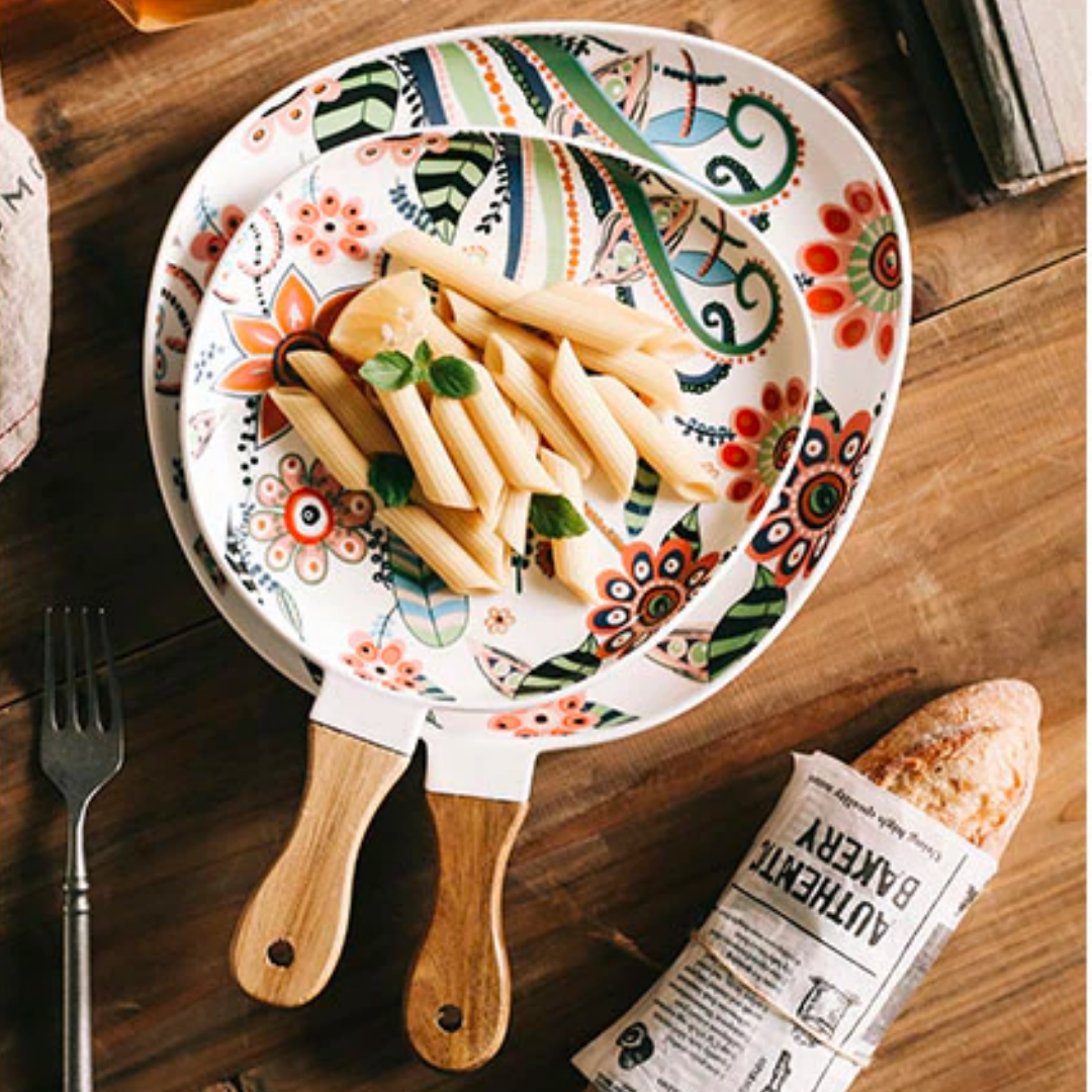 Floral Ceramic Dinner Plates