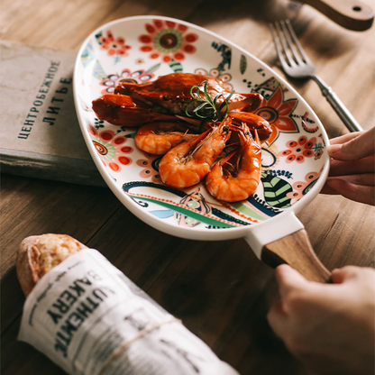 Floral Ceramic Dinner Plates