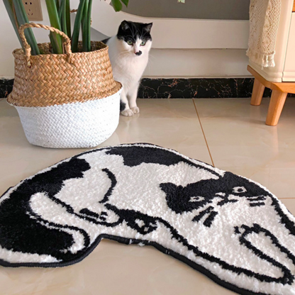 Cat Shaped Floor Mat