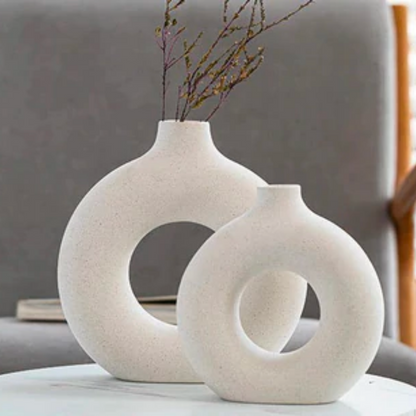 Hollow Ceramic Vase