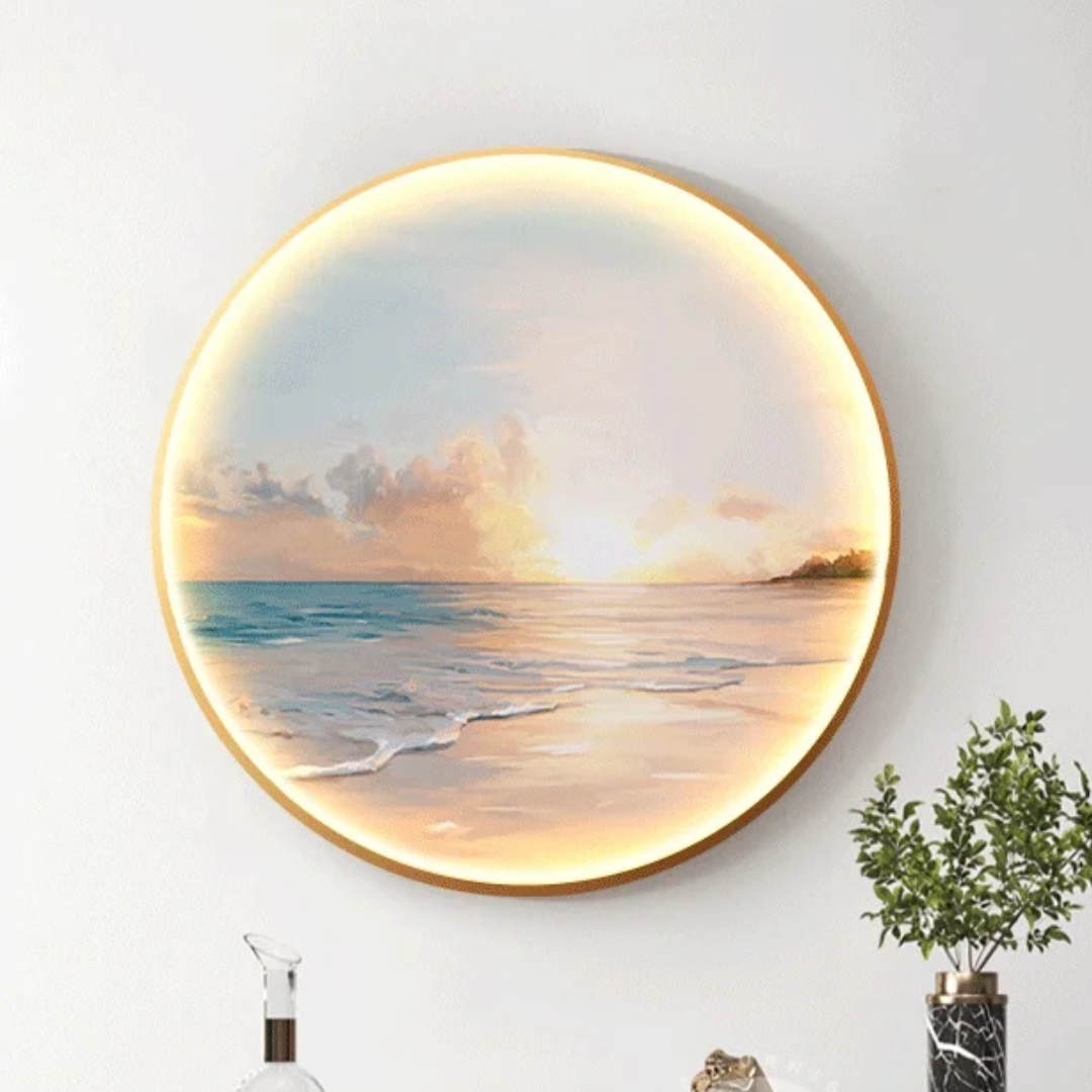 Indoor Landscape Painting Wall Lamp