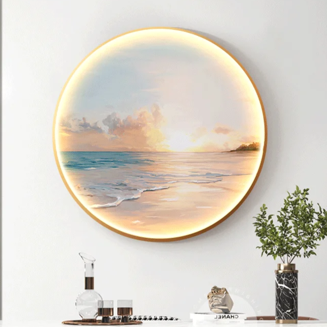 Indoor Landscape Painting Wall Lamp