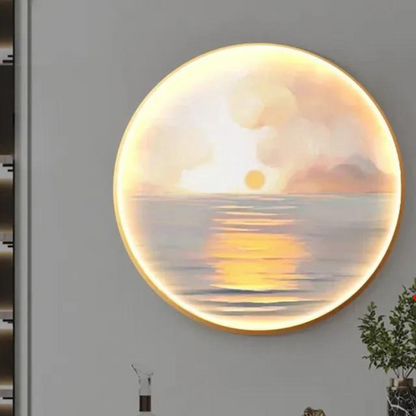 Indoor Landscape Painting Wall Lamp