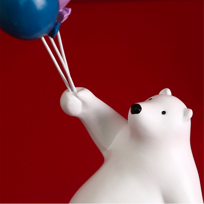 Flying Balloon Bear Figurines