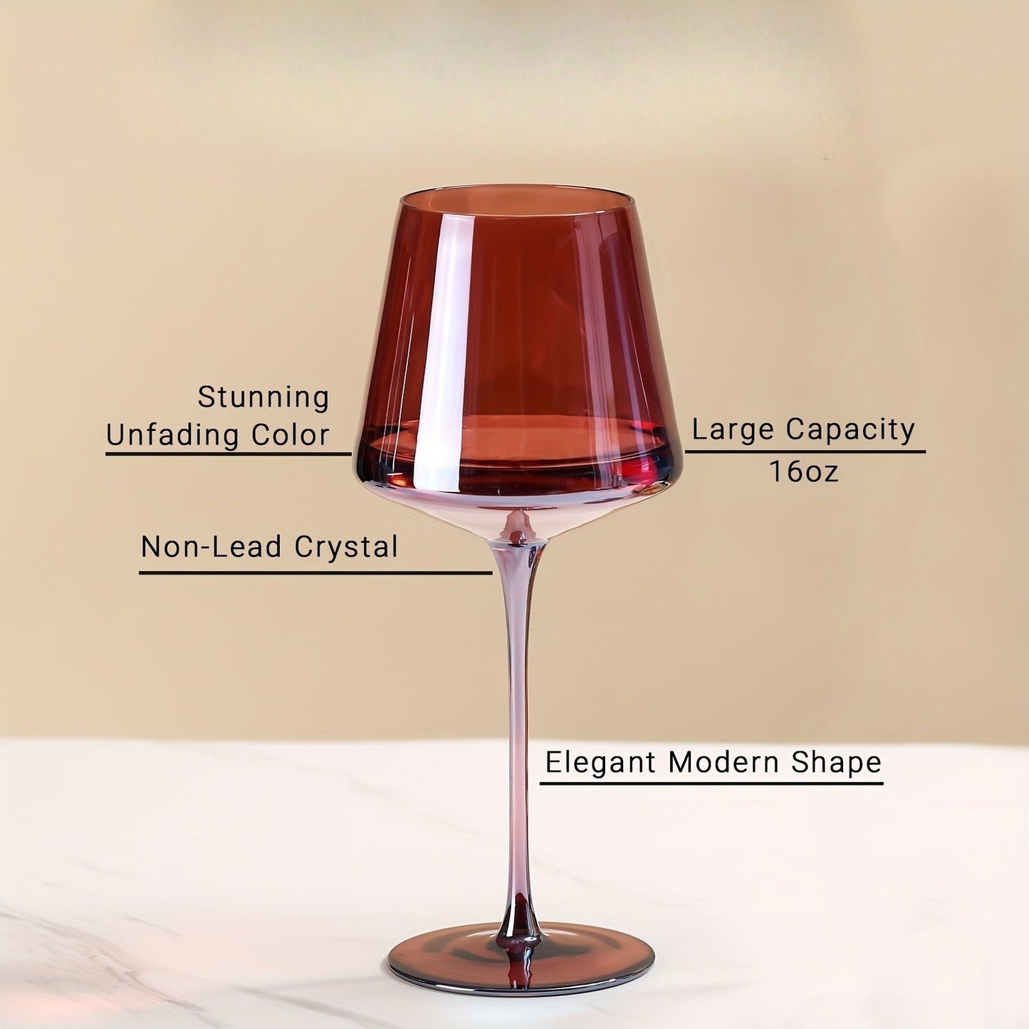 Vibrant Hand-Blown Wine Glasses