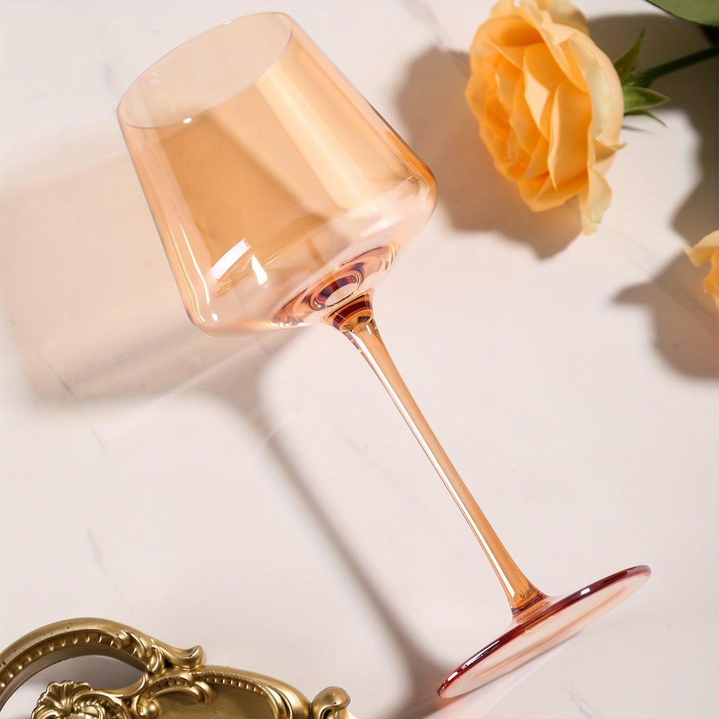 Vibrant Hand-Blown Wine Glasses