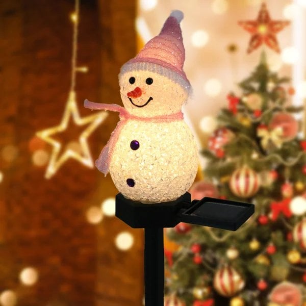 S1 Waterproof solar snowman lamp