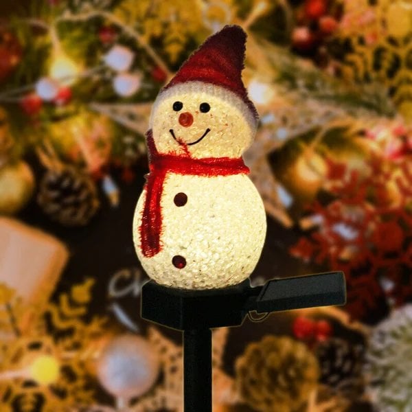 S1 Waterproof solar snowman lamp
