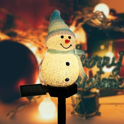 S1 Waterproof solar snowman lamp