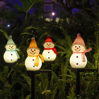 S1 Waterproof solar snowman lamp
