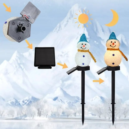 S1 Waterproof solar snowman lamp