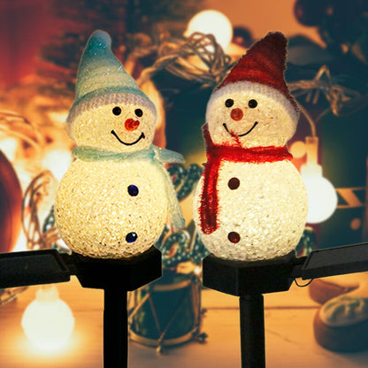 S1 Waterproof solar snowman lamp