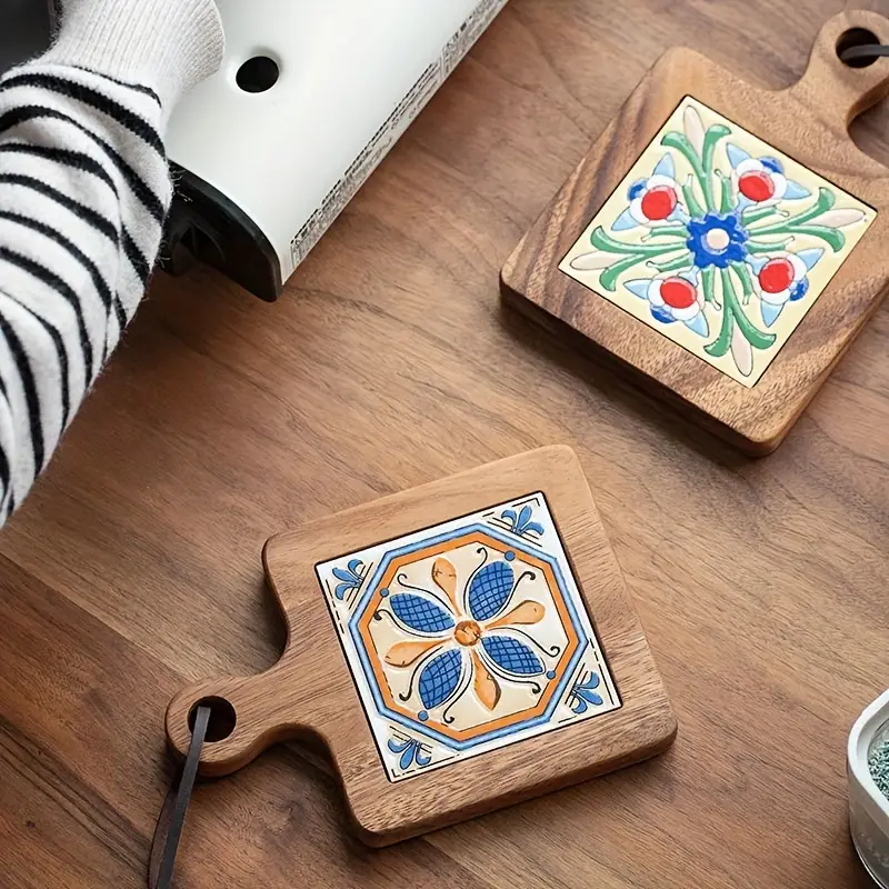 Arbora Wood Tiles Pot Mat