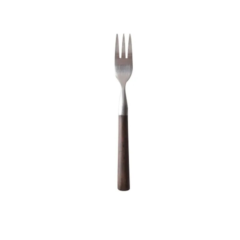 Wooden matte stainless steel food tableware