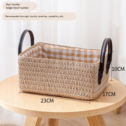 Woven Storage Baskets Foldable Box Organizer