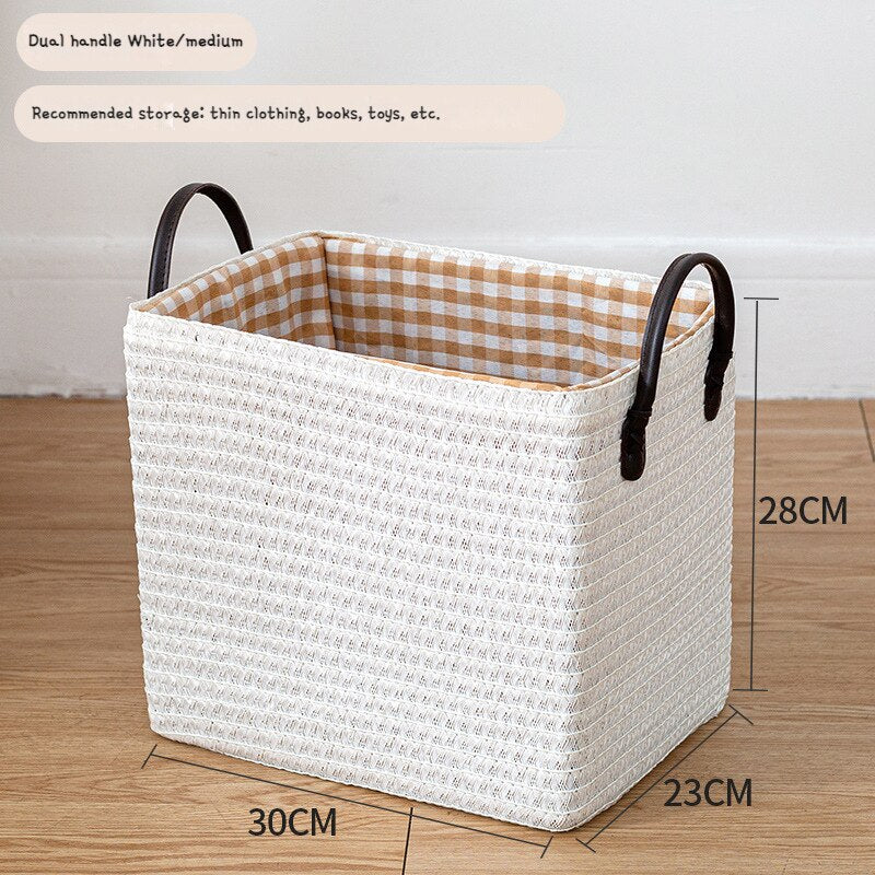 Woven Storage Baskets Foldable Box Organizer