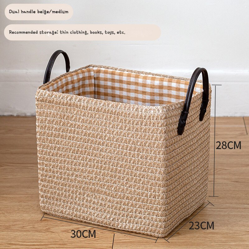 Woven Storage Baskets Foldable Box Organizer