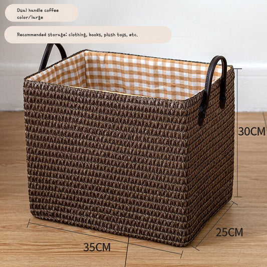 Woven Storage Baskets Foldable Box Organizer