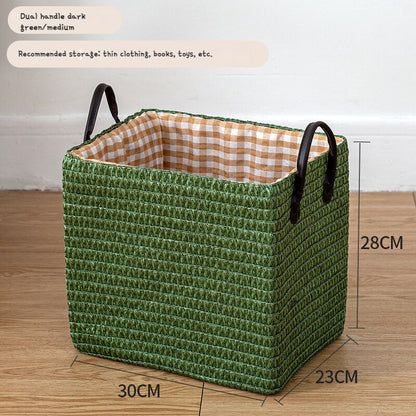 Woven Storage Baskets Foldable Box Organizer