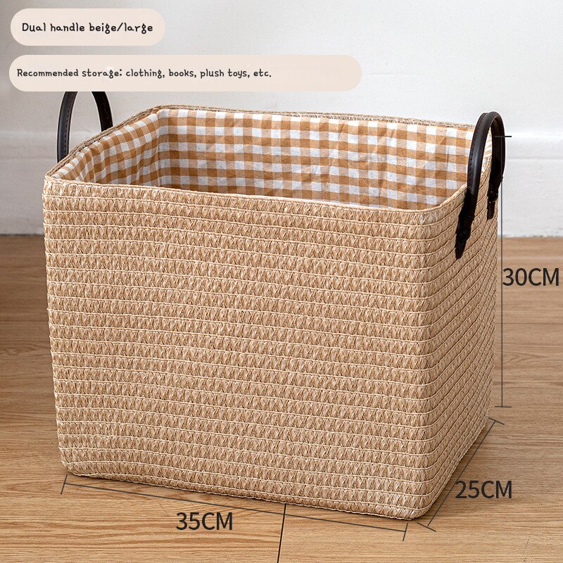 Woven Storage Baskets Foldable Box Organizer