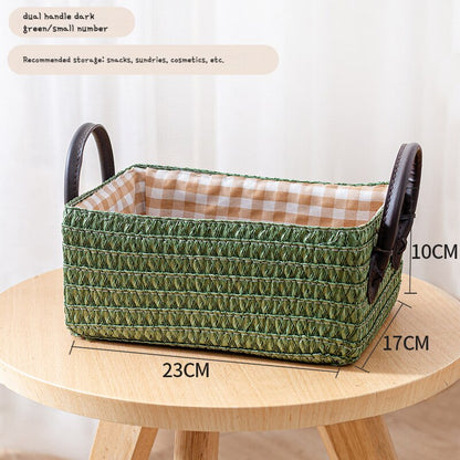 Woven Storage Baskets Foldable Box Organizer