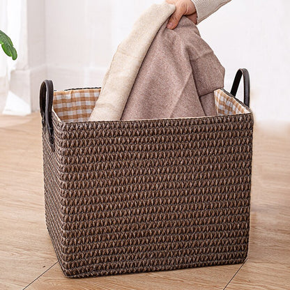 Woven Storage Baskets Foldable Box Organizer