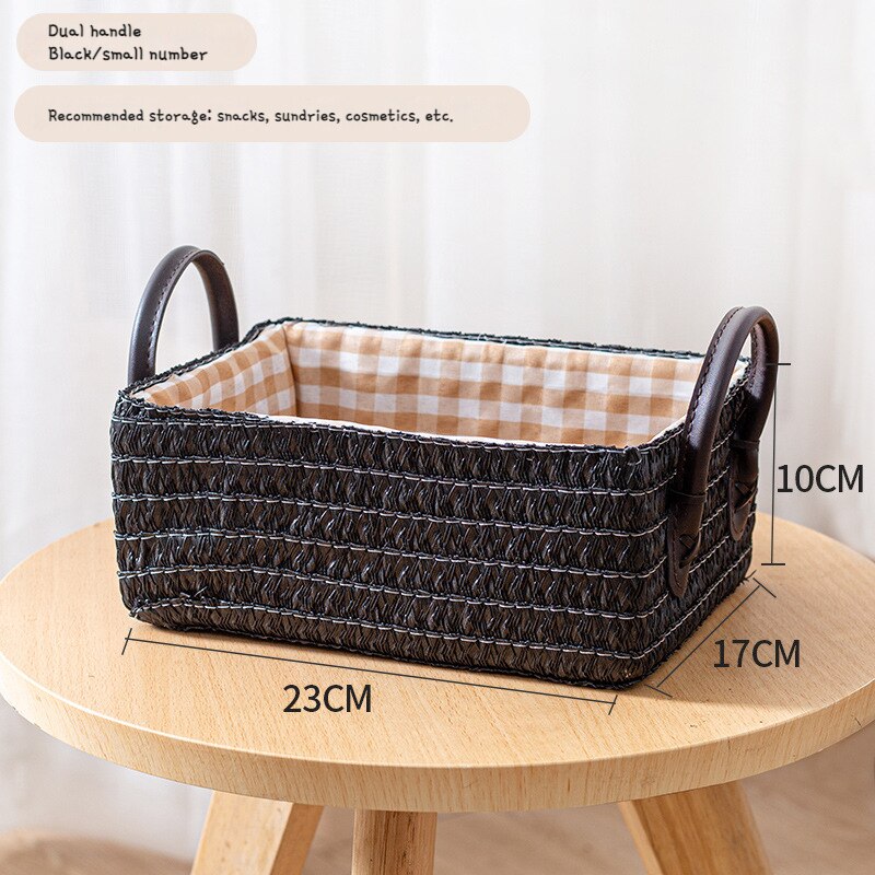 Woven Storage Baskets Foldable Box Organizer