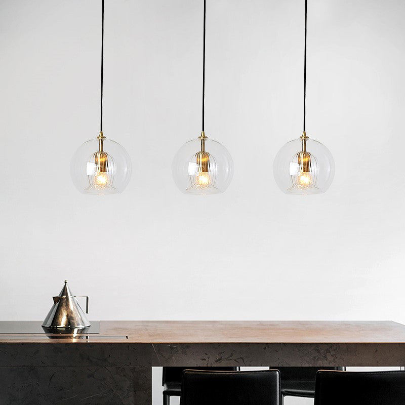 Nordic Double Glass Pendant Light