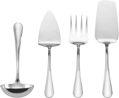 Gourmet Basics by Mikasa Kaylee 8-Piece Stainless Steel Hostess Serving Utensil Set Dining & Entertaining Flatware Home & Kitchen Kitchen & Dining Serving Sets