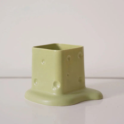 Melting Cheese Ceramic Desktop Organizer
