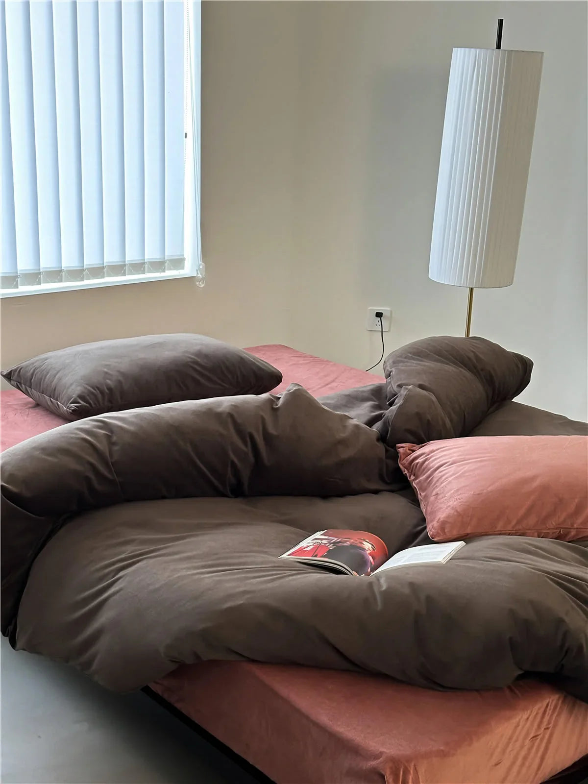 Plush Solid Color Velvet Bedding Set
