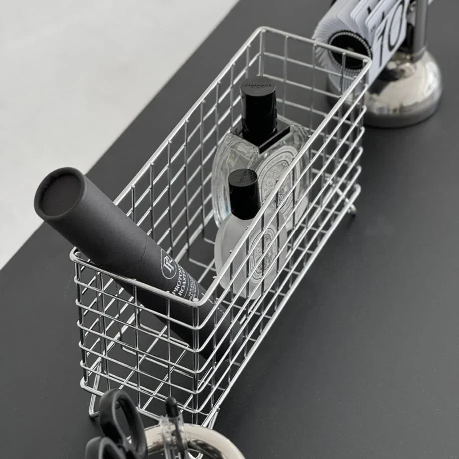 Wireframe Grid Metal Desktop Organizer