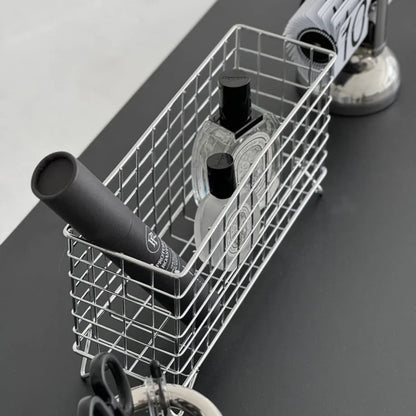 Wireframe Grid Metal Desktop Organizer