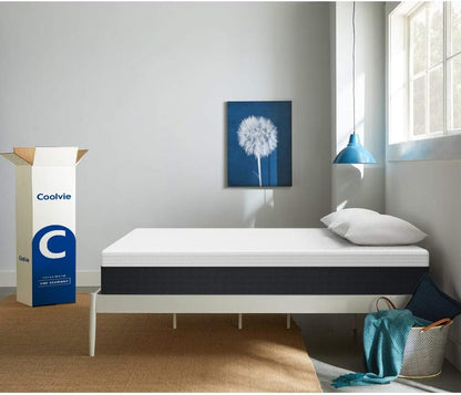 Coolvie 10 Inch Twin XL Mattress, Cool Memory Foam Mattress, Motion Isolation Pocket Innerspring Hybrid Mattress in a Box, More Supportive, 100-Night Trial, 10 Year Support Bedroom Furniture Furniture Home & Kitchen Mattresses Mattresses & Box Springs