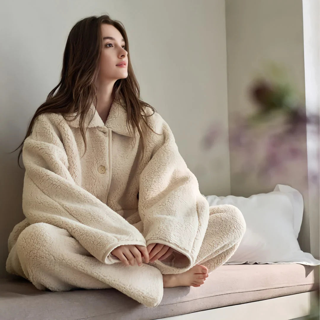 Plush Sherpa Fleece Pajama Set