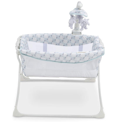 Deluxe Activity Sleeper Bedside Bassinet - Folding Portable Crib for Newborns, Windmill Baby Products Bassinets Furniture Infant & Toddler Beds Nursery