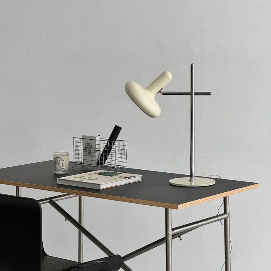 Smooth Sculptural Metal Accent Lamp
