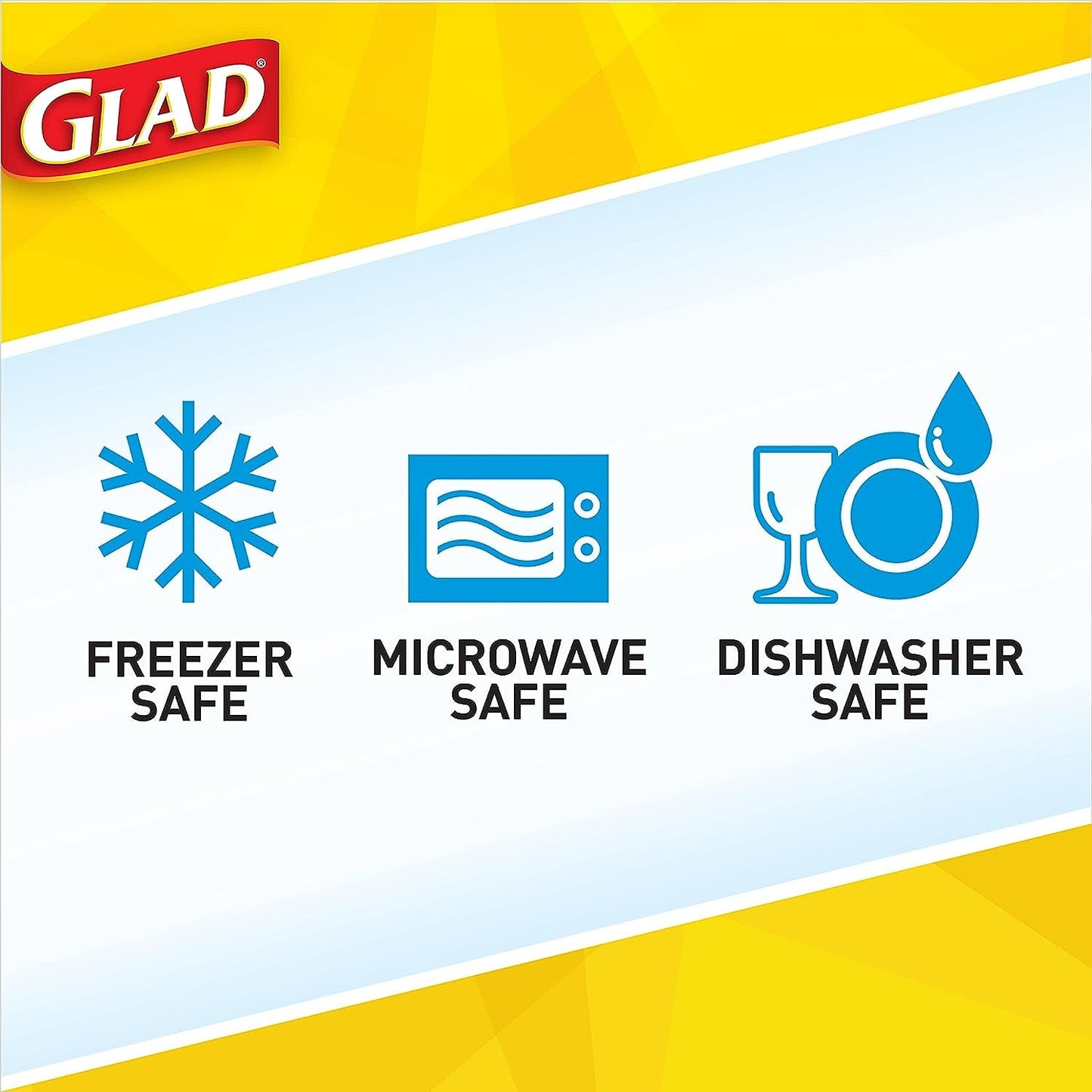 Glad Series Food Storage Containers, 4 Count | Strong and Durable Food Storage Food Containers for Everyday Use | Use to Store Meals, Snacks, and Desserts Container Sets Food Containers Food Storage Home & Kitchen Kitchen & Dining Storage & Organization