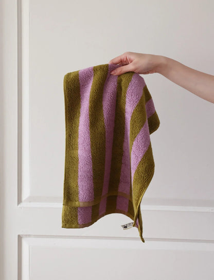Plush Bold Striped Cotton Towel