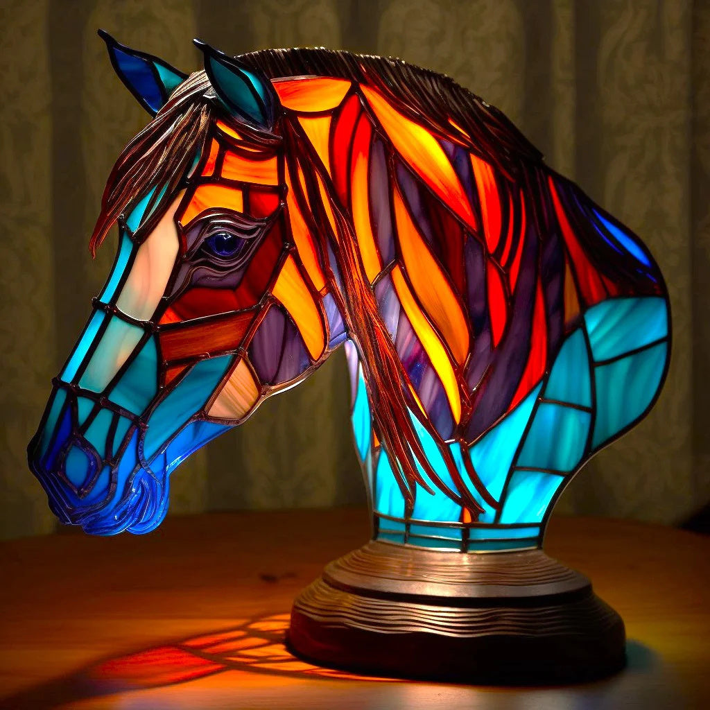 Stained Glass Animal Lamp