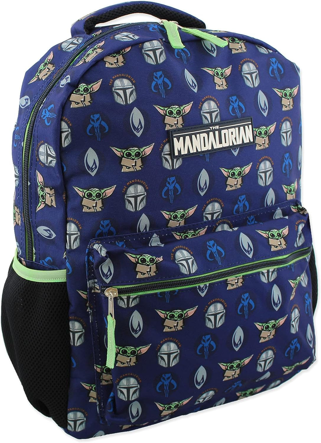 Disney Star Wars Mandalorian Baby Yoda Boy'S Girl'S Adult 16 Inch School Backpack (One Size, Blue/Green) Backpacks Clothing Kids' Backpacks Luggage & Travel Gear Shoes & Jewelry