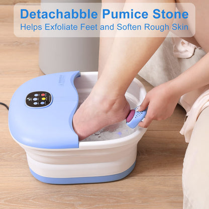 Foot Spa Bath Massager with Heat Bubbles and Vibration Massage and Jets, Futurecare Pedicure Foot Spa Tub for Soaking Feet, Collapsible Foot Spa Bath Bucket with 16OZ Tea Tree Oil Foot Soak Epsom Salt Beauty & Personal Care Foot Foot Baths & Spas Hand & Nail Care Tools & Accessories